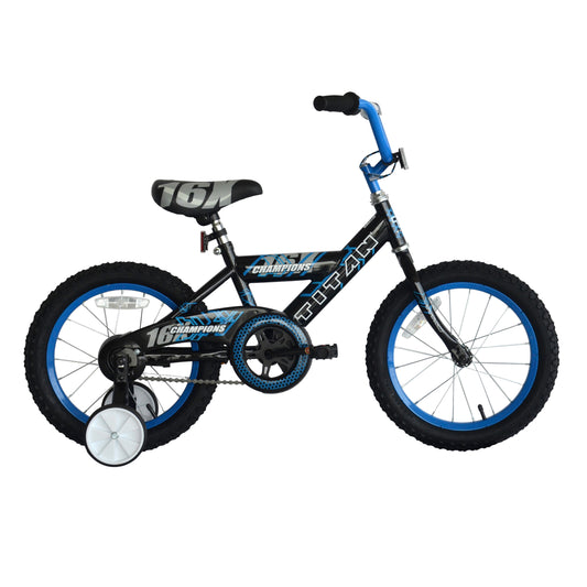 Titan Champion 16" Boys Black BMX Bike