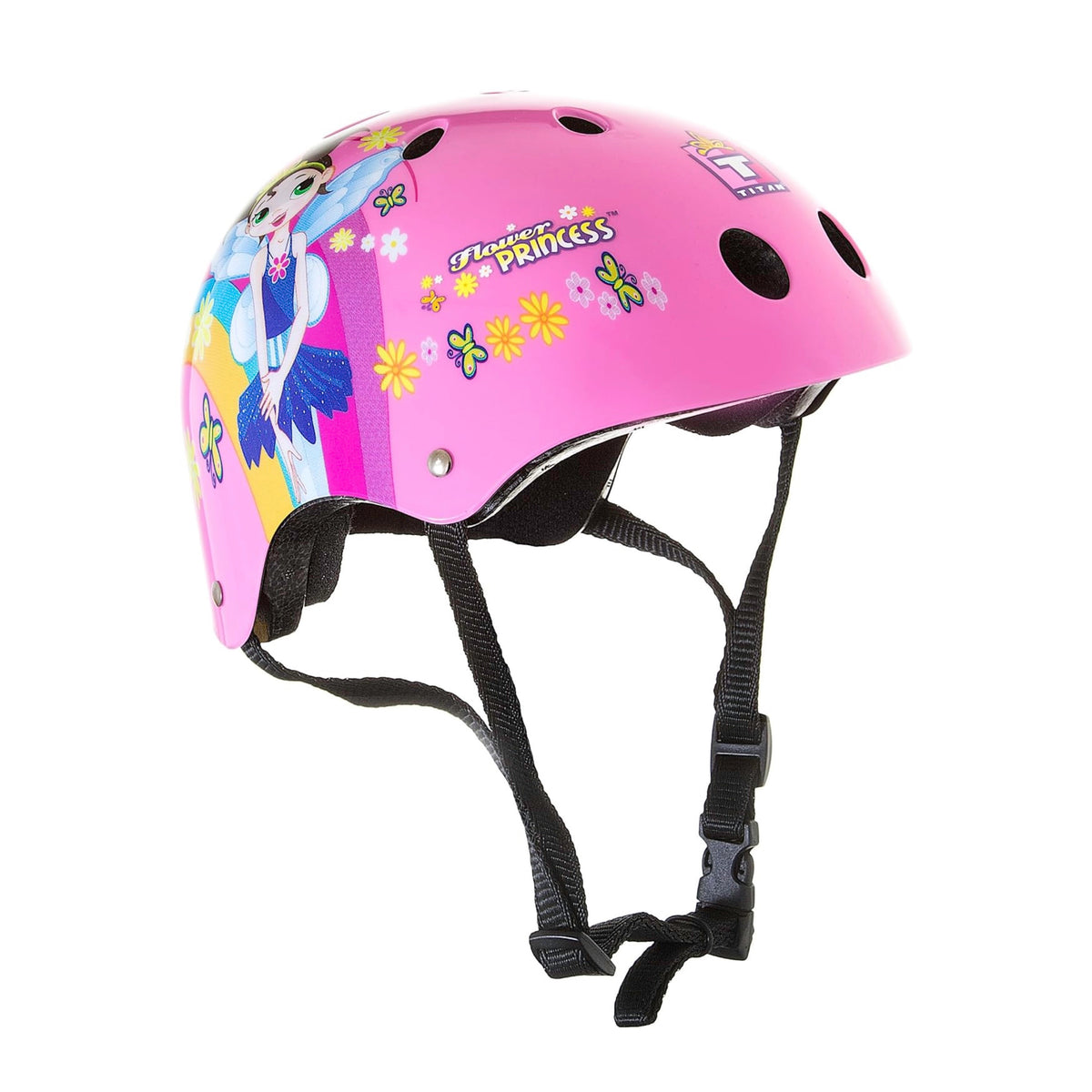 Titan Flower Princess - Girls 16" Bike, Helmet and Pad Set Combo