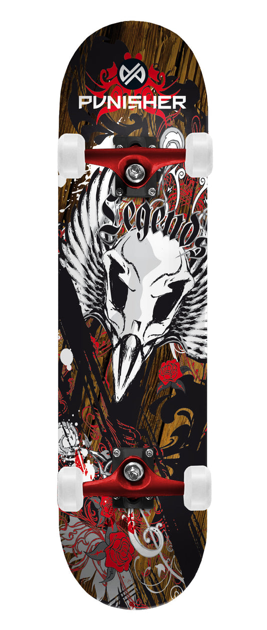 PUNISHER® SKATEBOARDS | YOUTH SERIES | LEGENDS BEGINNER COMPLETE SKATEBOARD