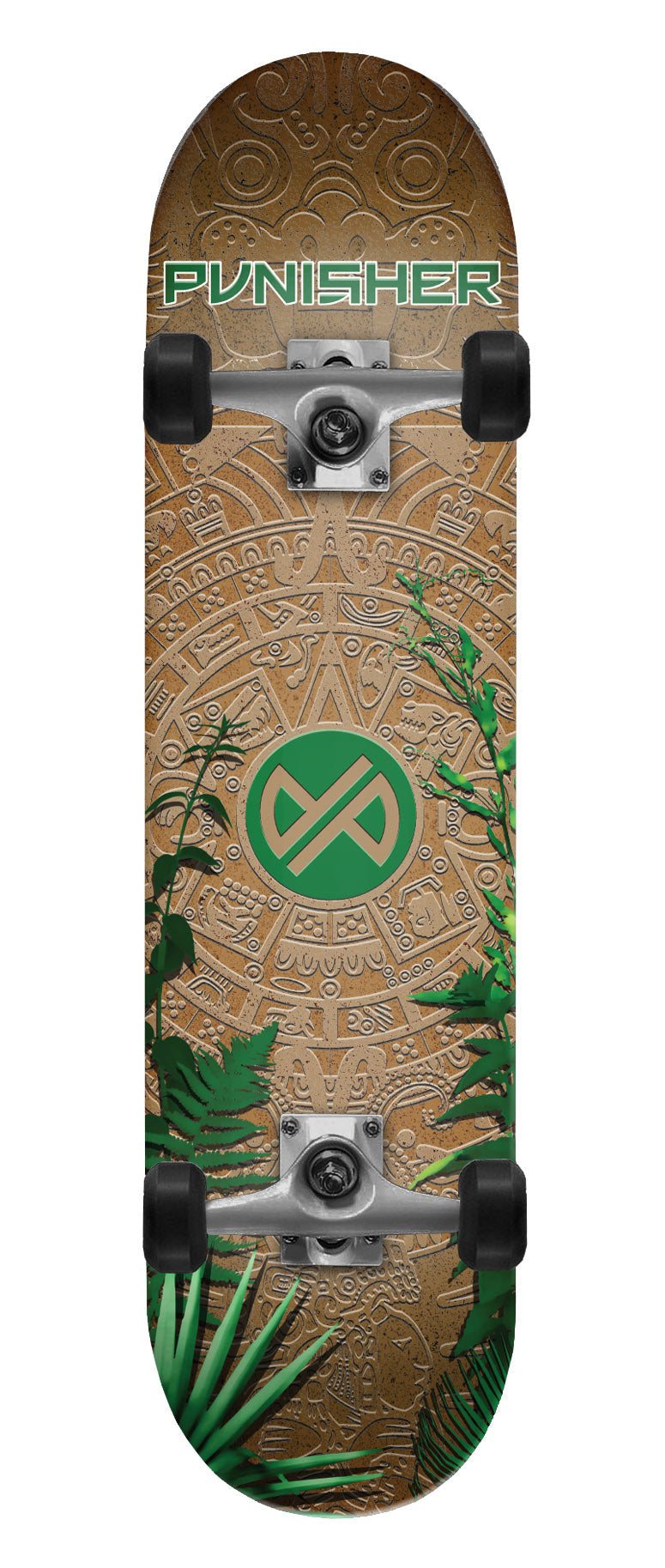 PUNISHER® SKATEBOARDS | YOUTH SERIES | MAYAN BEGINNER COMPLETE SKATEBOARD