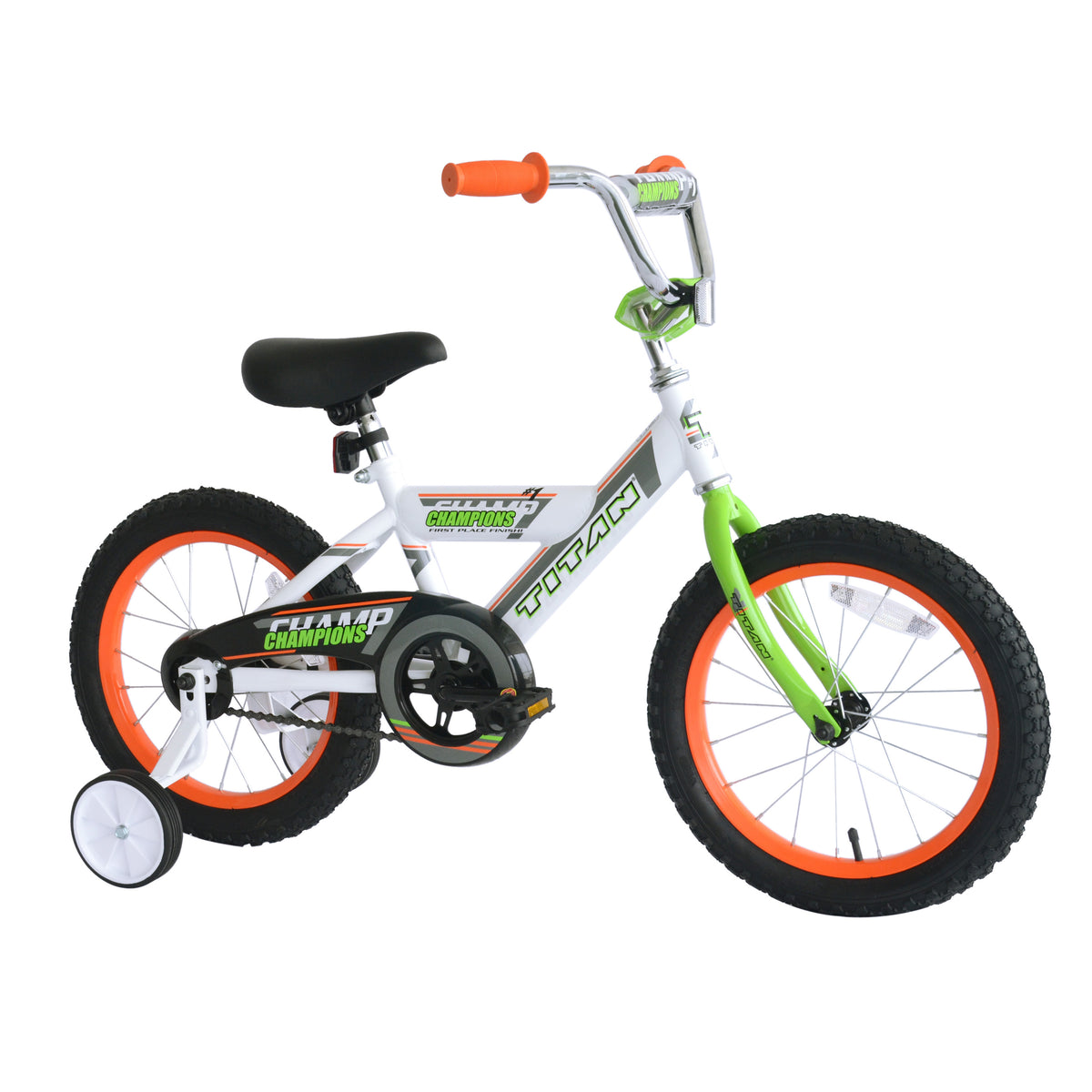 Titan Champion 16" Boys White BMX Bike