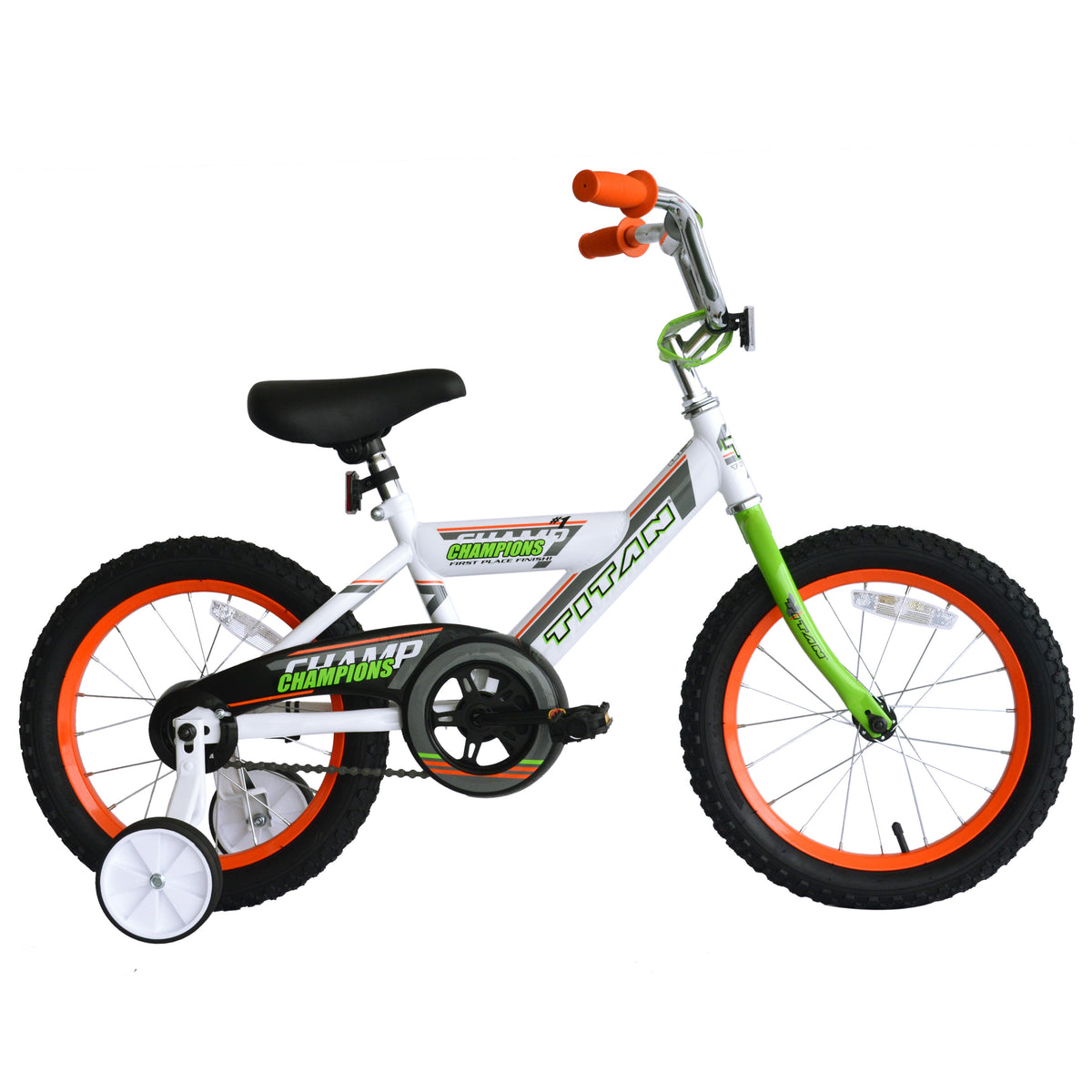 Titan Champion 16" Boys White BMX Bike