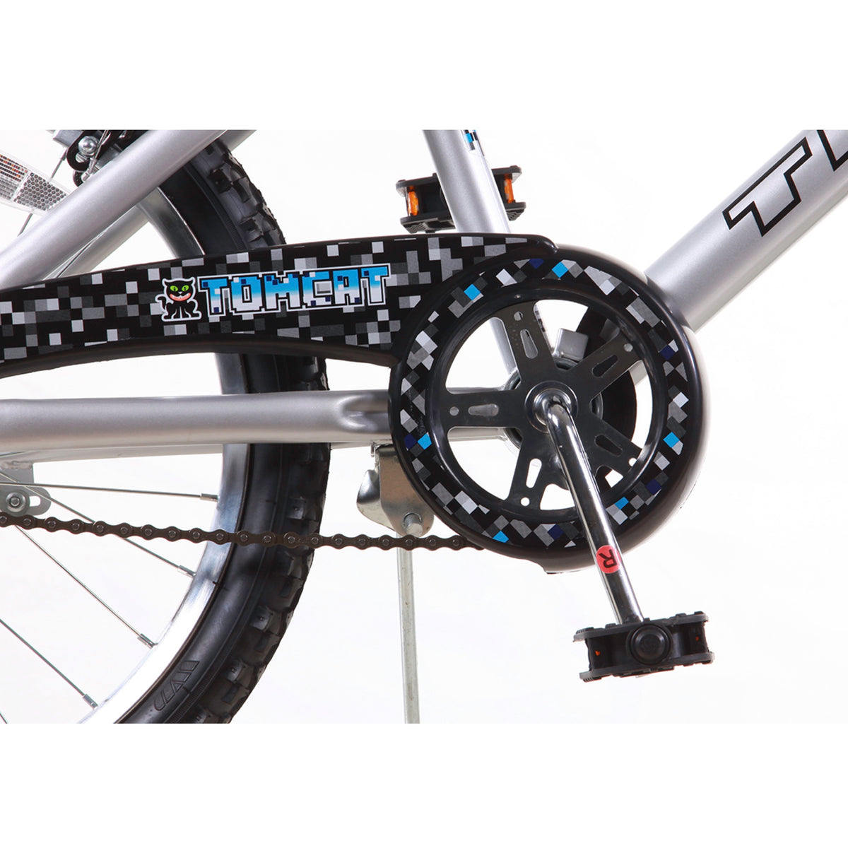 Titan Tomcat Boys 20" BMX Bike – Silver and Blue Frame
