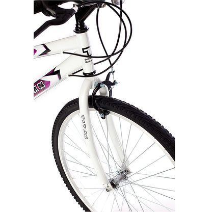 Titan Wildcat Women’s Mountain Bike – 18-Speed, White & Lavender Frame