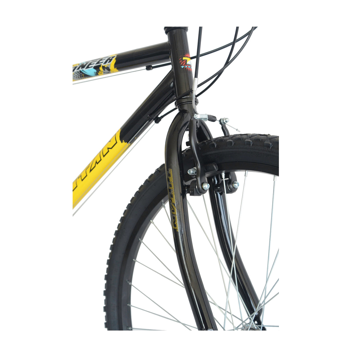 Titan Pioneer Yellow-18sp Men's Mountain Bike