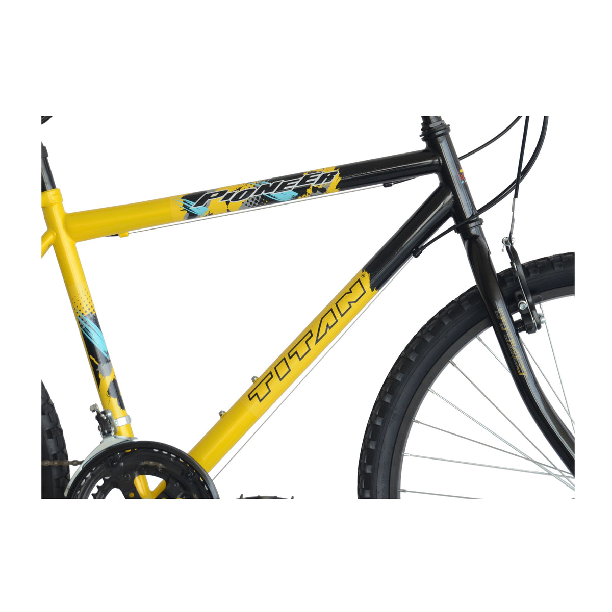 Titan Pioneer Yellow-18sp Men's Mountain Bike