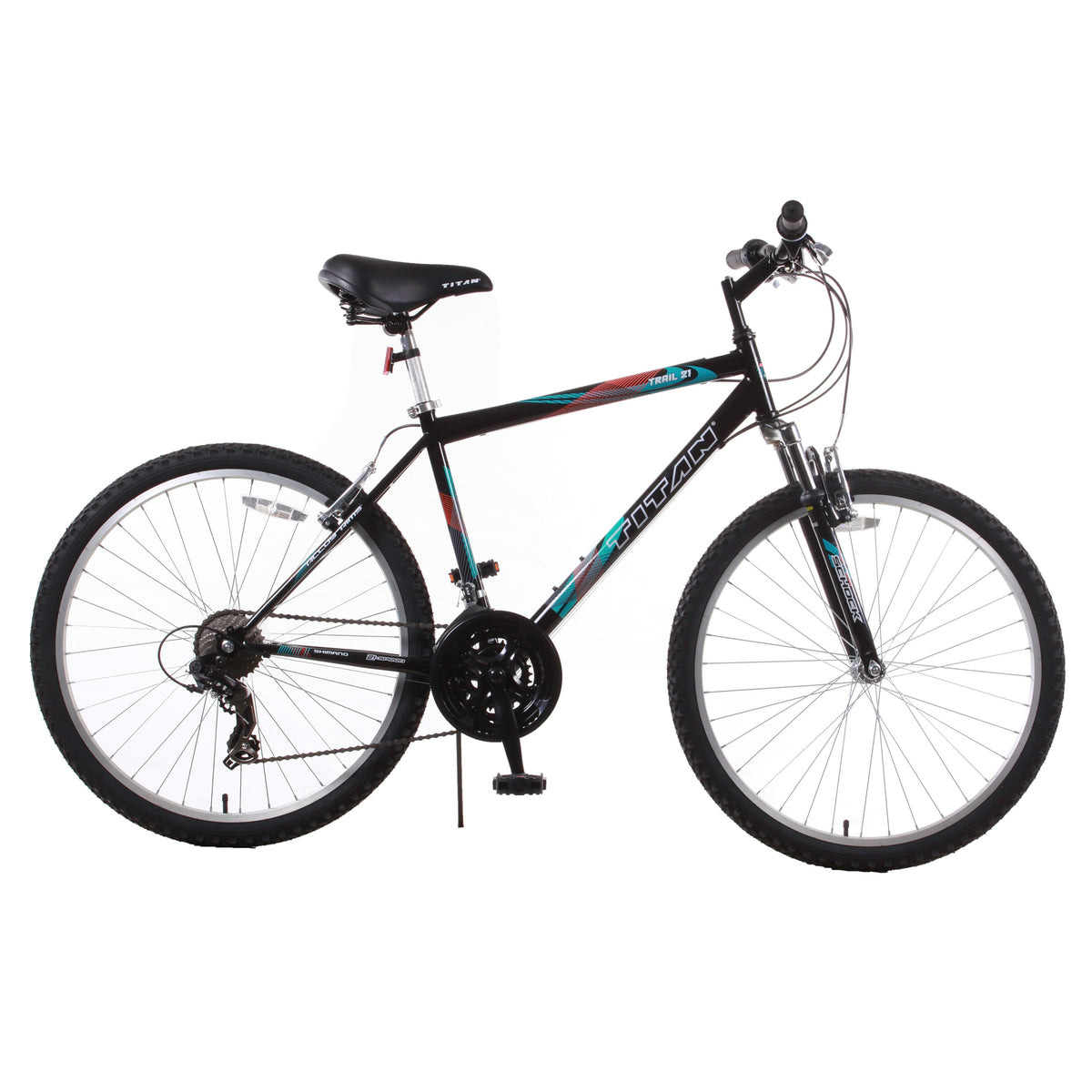 Titan Trail 21sp 17" Men's Mountain Bike-Black