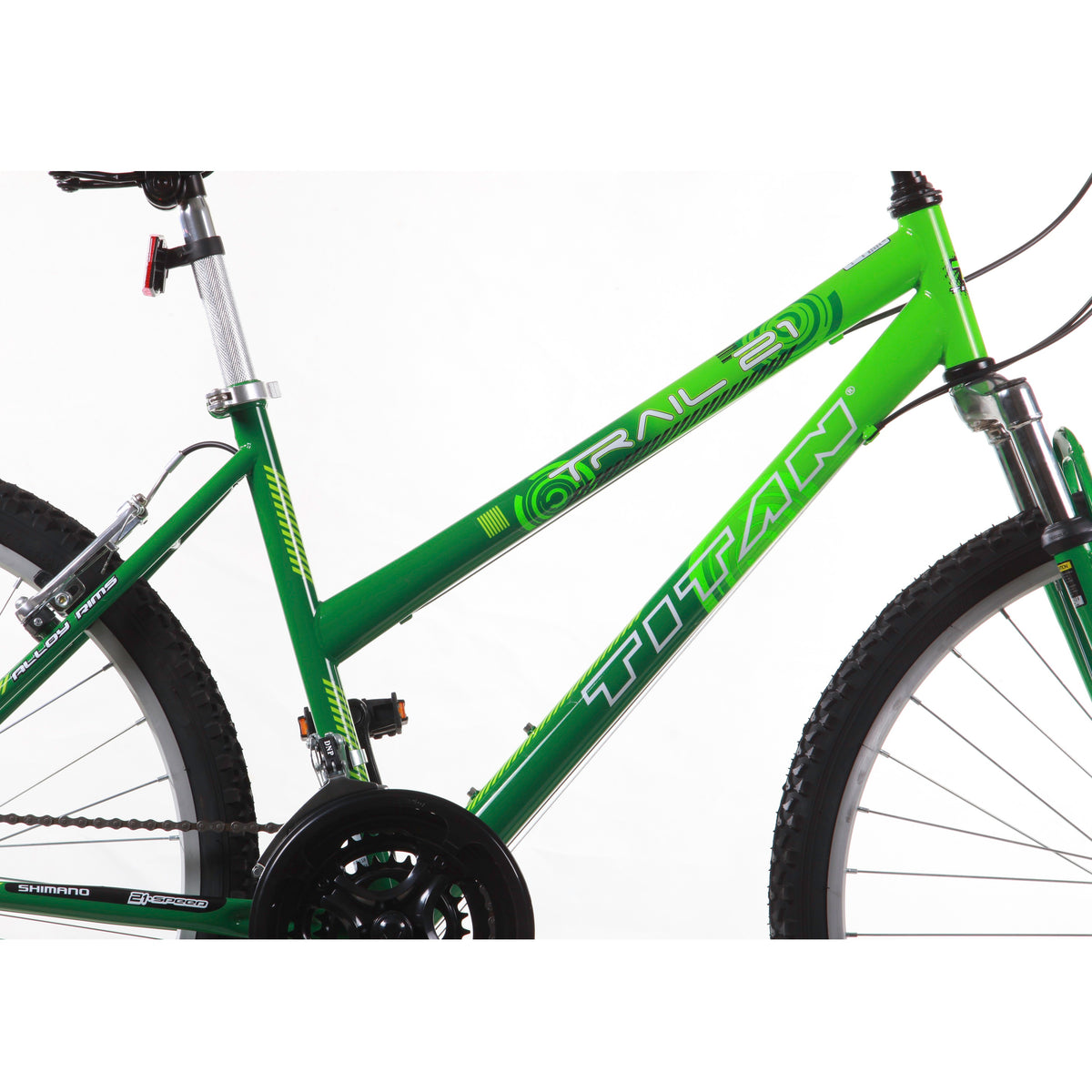 Titan Trail 21sp 17" Ladies Mountain Bike-Green