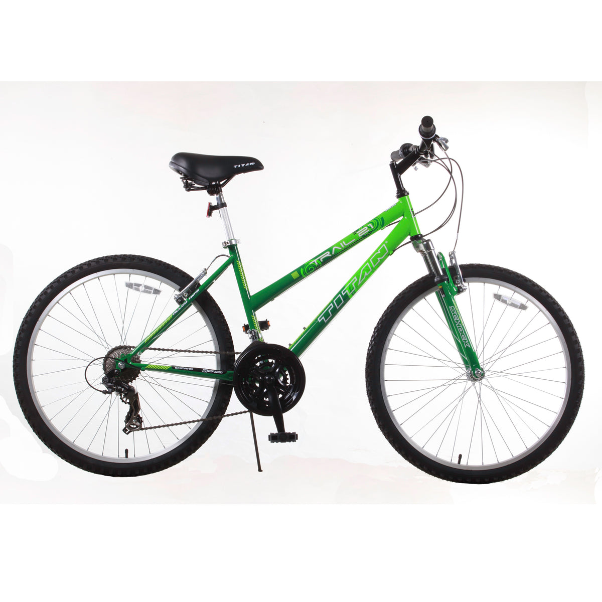 Titan Trail 21sp 17" Ladies Mountain Bike-Green