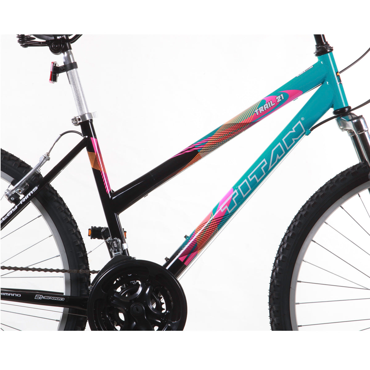 Titan Trail Women's Mountain Bike - 21sp, 17", Teal and Black