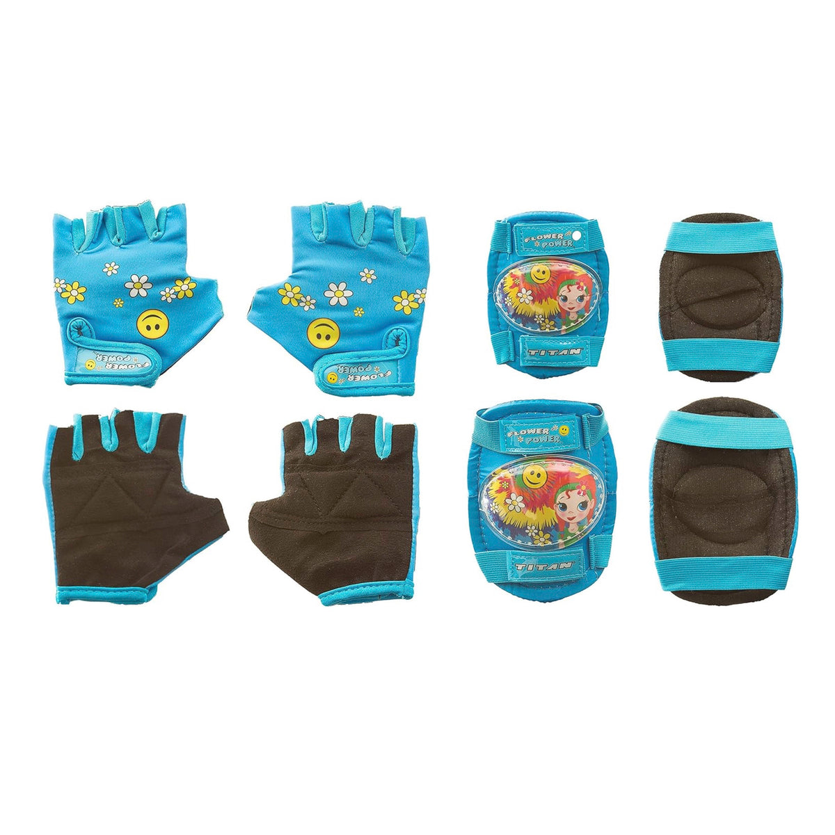 Titan Flower Power- Girls 16" Bike, Helmet and Pad Set Combo