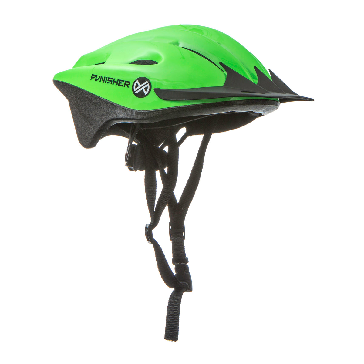 Punisher Adult Bicycle Helmet-Neon Green