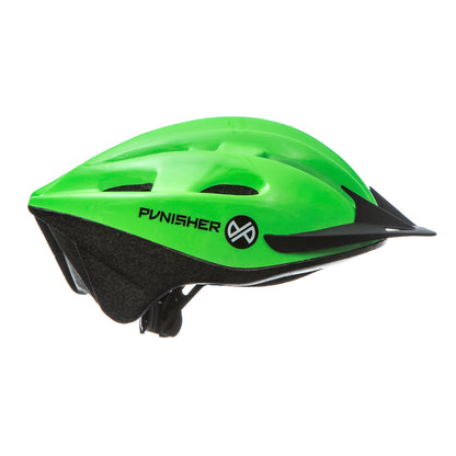 Punisher Adult Bicycle Helmet-Neon Green