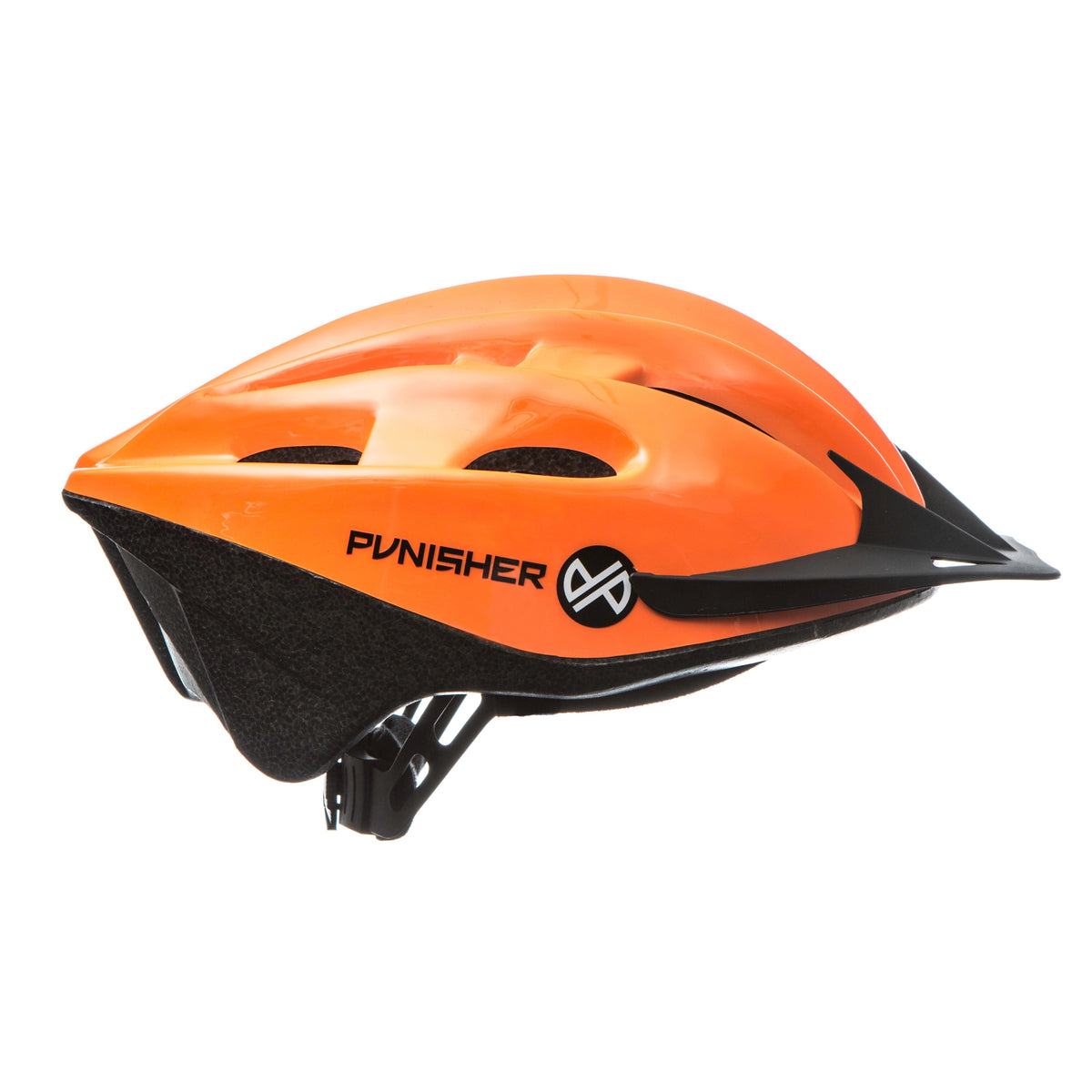 Punisher Adult Bicycle Helmet - Neon Orange