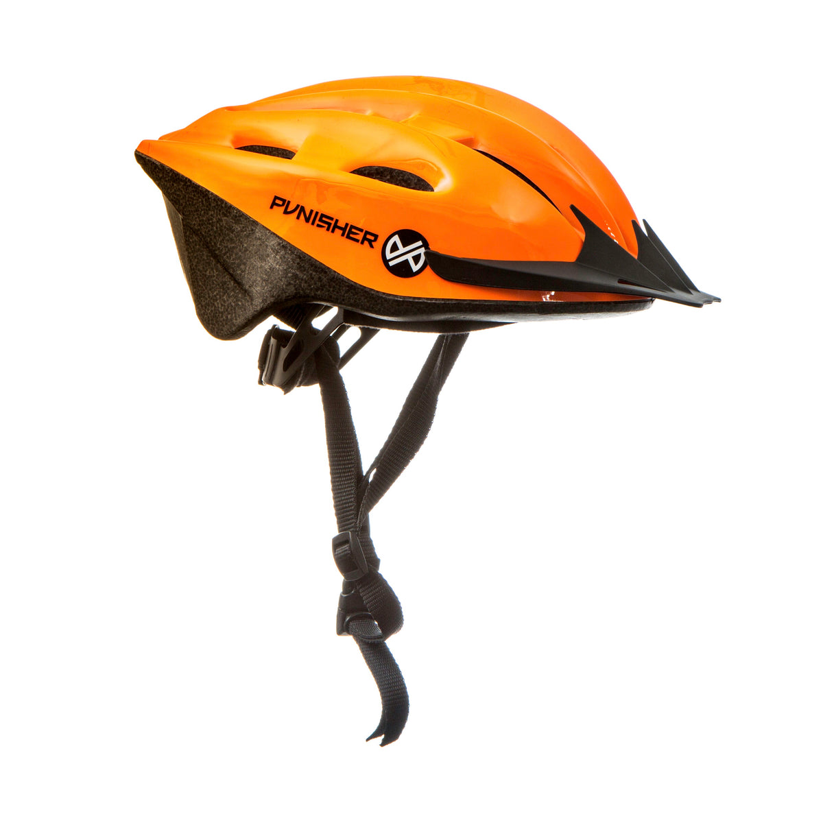 Punisher Adult Bicycle Helmet - Neon Orange