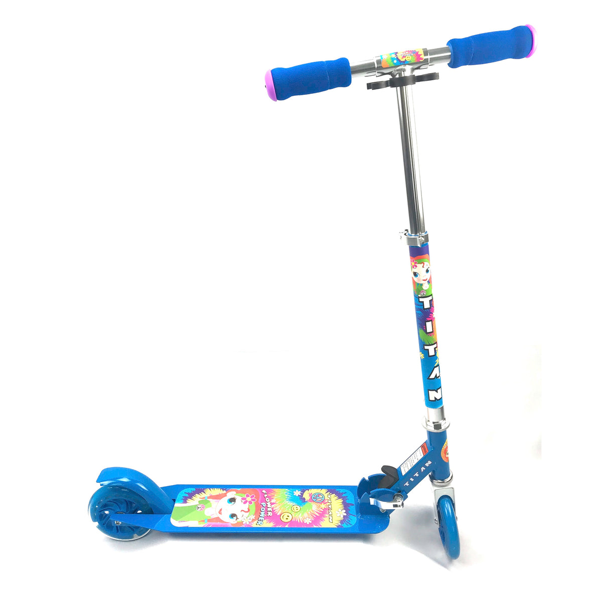 Titan Flower Power Adjustable Folding Scooter
