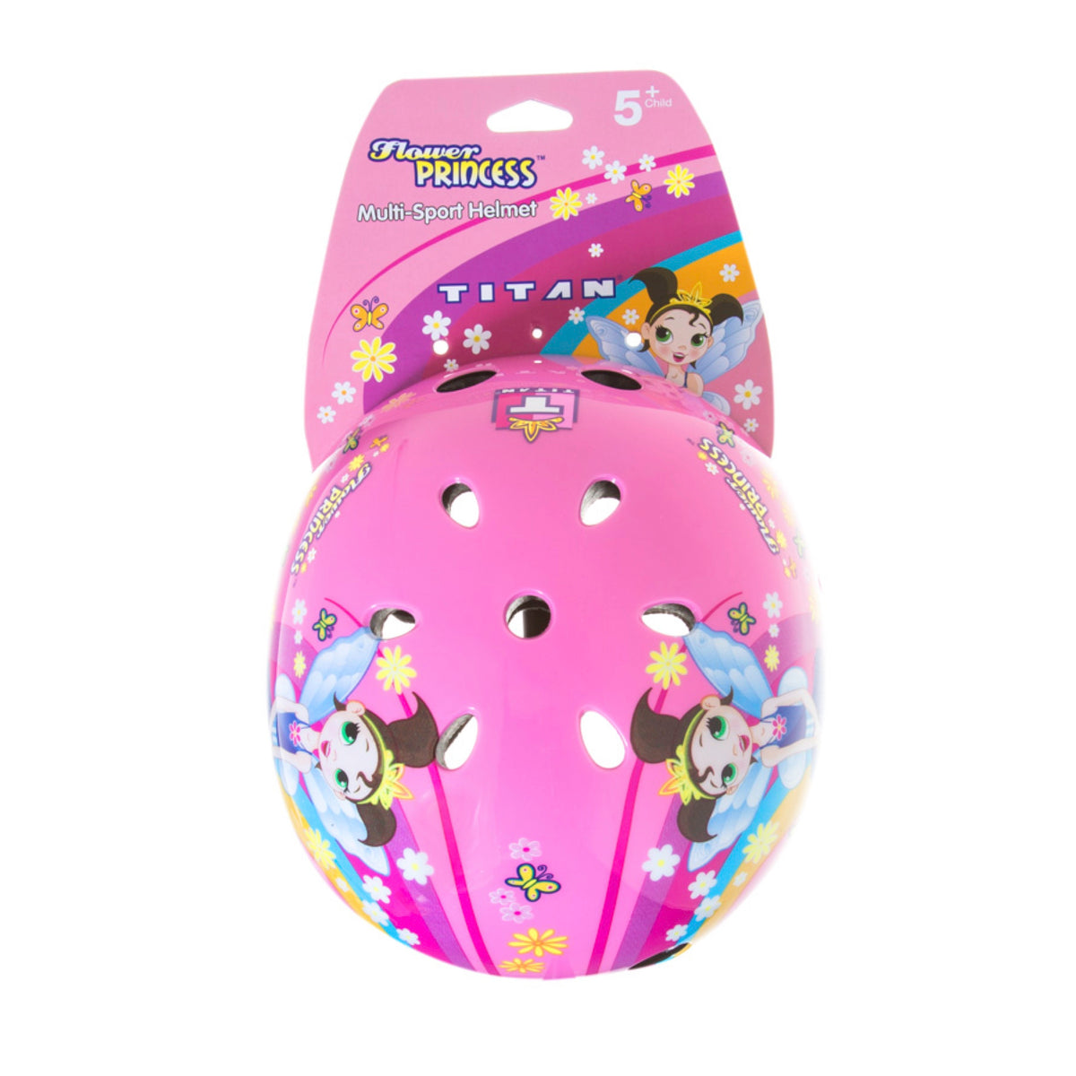 Titan Flower Princess Inline Skate Bundle, Size large, with Helmet and Padset
