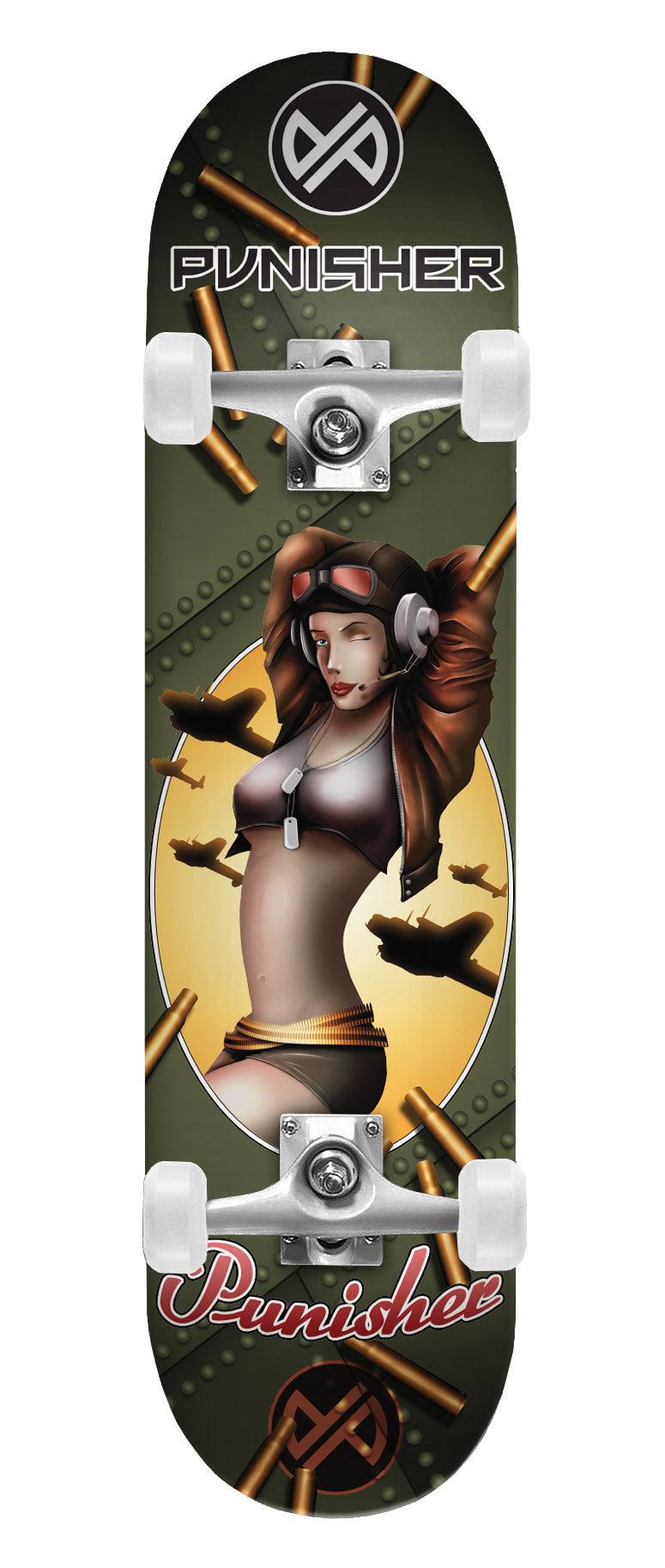 PUNISHER® SKATEBOARDS | YOUTH SERIES | BOMBER GIRL BEGINNER COMPLETE SKATEBOARD