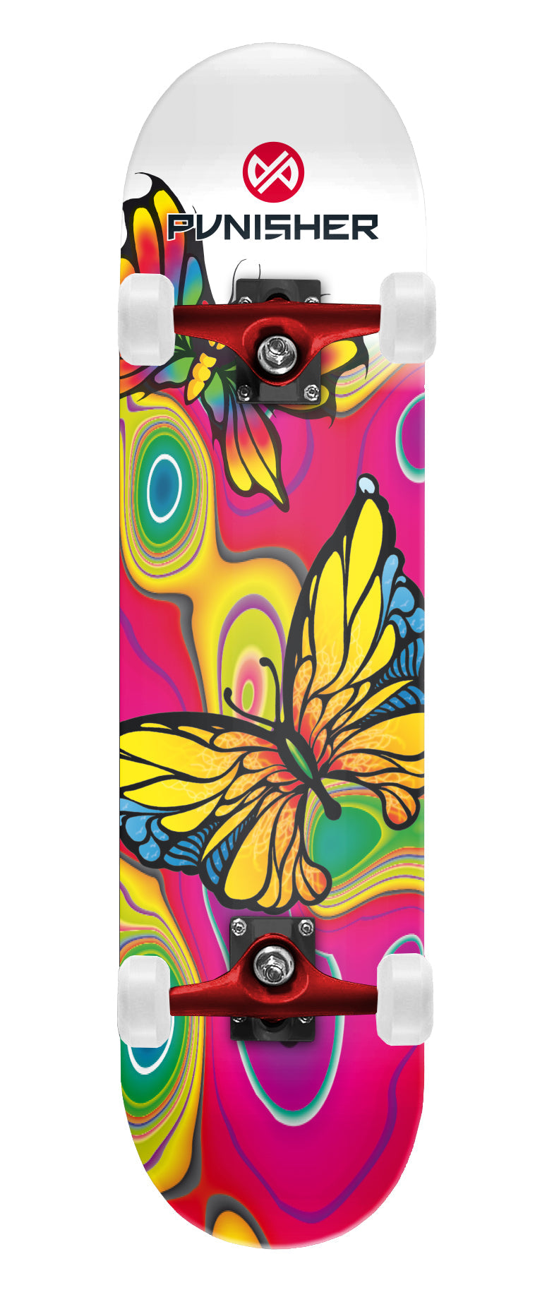 PUNISHER® SKATEBOARDS | YOUTH SERIES | BUTTERFLY JIVE BEGINNER COMPLETE SKATEBOARD