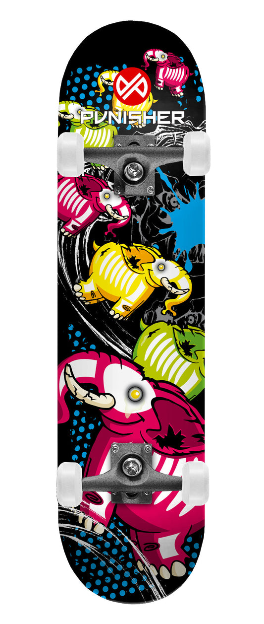 PUNISHER® SKATEBOARDS | YOUTH SERIES | ELEPHANTASM BEGINNER COMPLETE SKATEBOARD