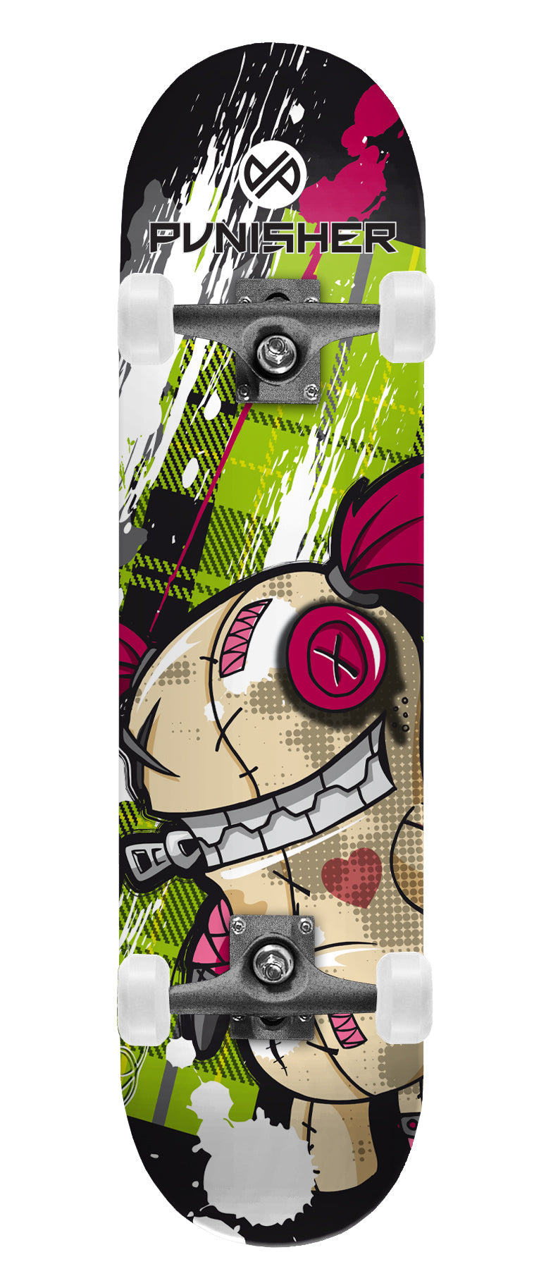 PUNISHER® SKATEBOARDS | YOUTH SERIES | JINX BEGINNER COMPLETE SKATEBOARD